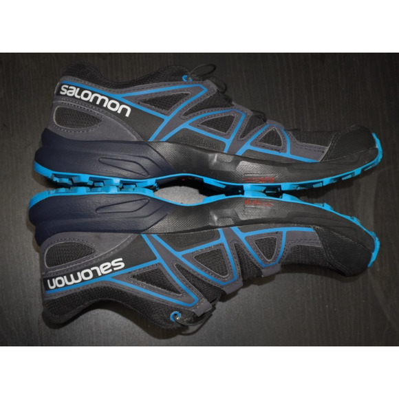 Salomon Speedcross Trail Running Shoes Black Blue Men’s 4 Women’s 5.5 - Picture 11 of 11